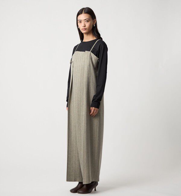 EMMEL REFINES「＜EMMEL REFINES＞EM ラップライク キャミサロペット」|オールインワン|