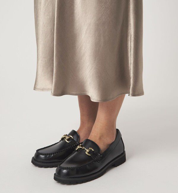 UNITED ARROWS green label relaxing「サテン ナロー スカート」|フレア|