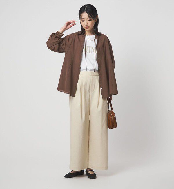 UNITED ARROWS green label relaxing「［size SHORTあり］ミルフィーユ フレア ブラウス」|シャツ・ブラウス|