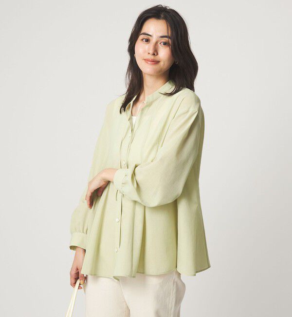 UNITED ARROWS green label relaxing「［size SHORTあり］ミルフィーユ フレア ブラウス」|シャツ・ブラウス|