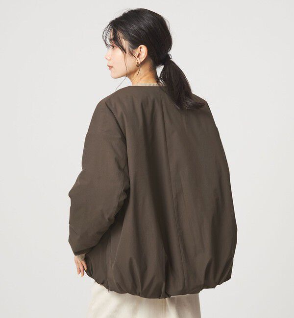 UNITED ARROWS green label relaxing「［size SHORTあり］パフィー ノーカラー ブルゾン 2 撥水 ウォッシャブル」|ブルゾン・スタジャン|