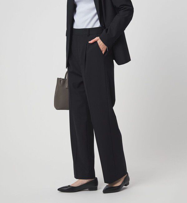 UNITED ARROWS green label relaxing「［size SHORT/TALLあり］カチリラ ストレート パンツ ウォッシャブル ストレッチ」|スラックス|