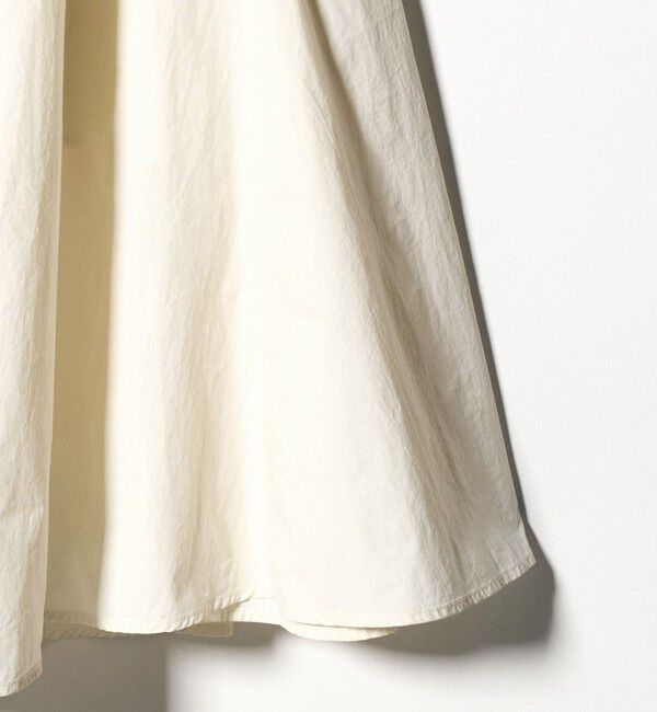 UNITED ARROWS green label relaxing「ギャザー フレア スカート オフホワイト」|フレア|