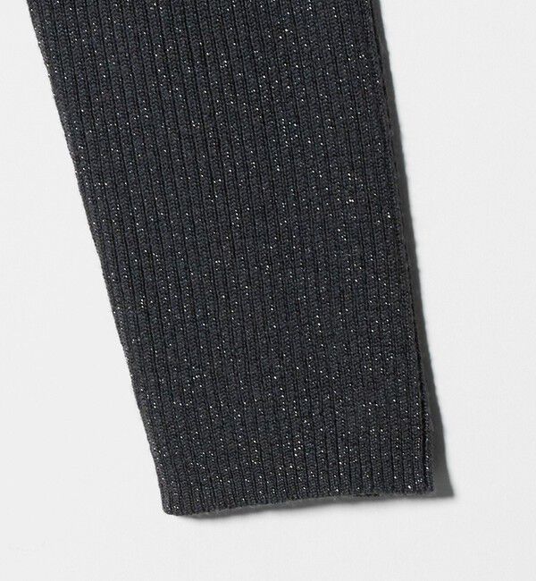 UNITED ARROWS green label relaxing「ラメ リブ ボトルネック ニット プルオーバー 2  ウォッシャブル」|ニット・セーター|