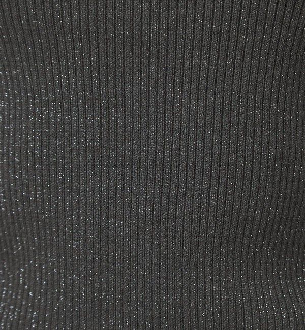 UNITED ARROWS green label relaxing「ラメ リブ ボトルネック ニット プルオーバー 2  ウォッシャブル」|ニット・セーター|