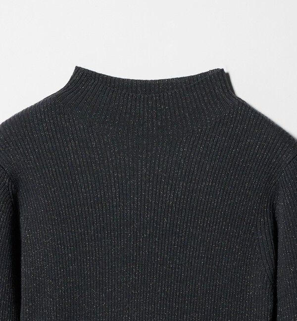 UNITED ARROWS green label relaxing「ラメ リブ ボトルネック ニット プルオーバー 2  ウォッシャブル」|ニット・セーター|