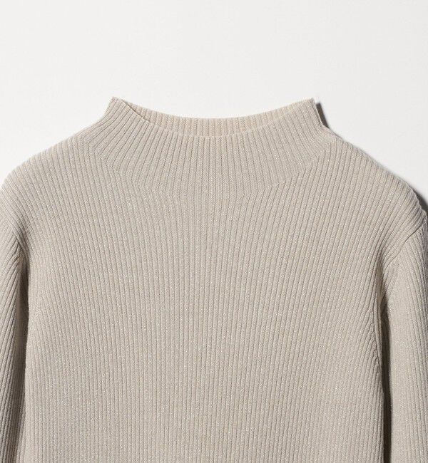 UNITED ARROWS green label relaxing「ラメ リブ ボトルネック ニット プルオーバー 2  ウォッシャブル」|ニット・セーター|