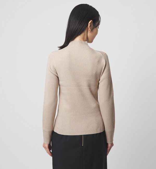 UNITED ARROWS green label relaxing「ラメ リブ ボトルネック ニット プルオーバー 2  ウォッシャブル」|ニット・セーター|