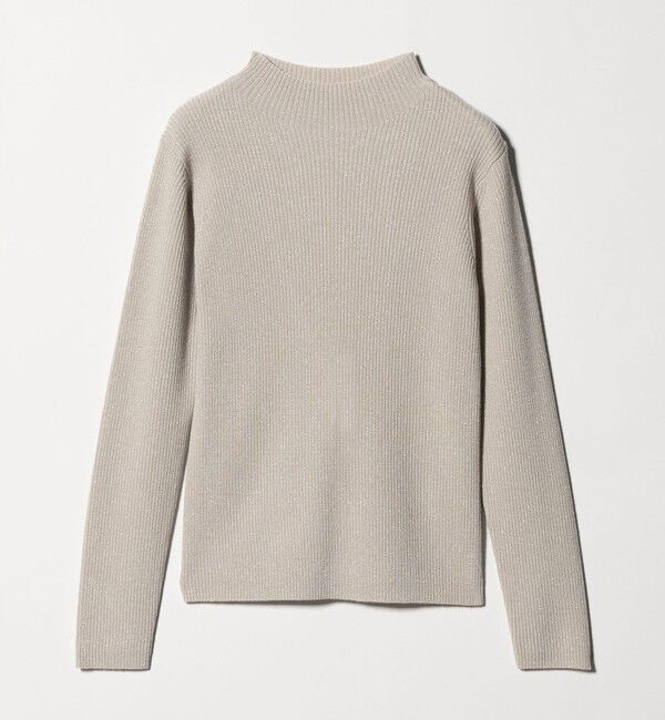 UNITED ARROWS green label relaxing「ラメ リブ ボトルネック ニット プルオーバー 2  ウォッシャブル」|ニット・セーター|