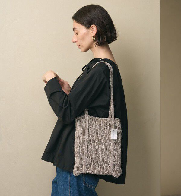 BEAUTY&YOUTH UNITED ARROWS「リボンタイ ノーカラーブラウス」|シャツ・ブラウス|