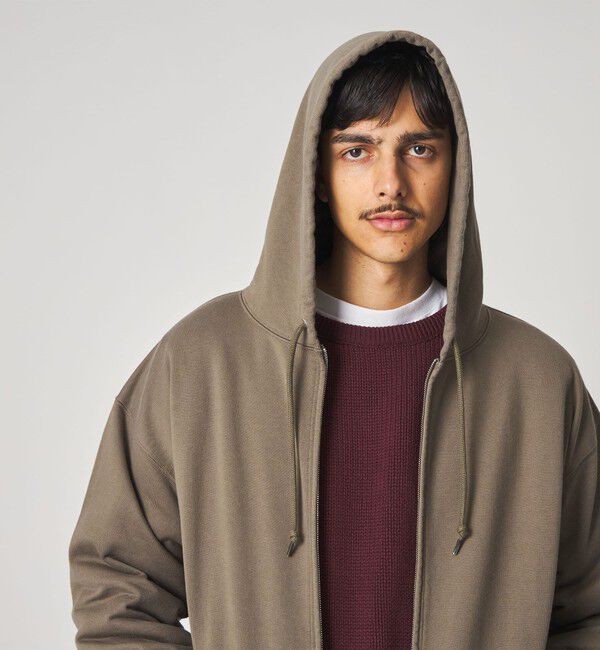 STEVEN ALAN「＜Steven Alan＞ ウラケ ジップ フーデイー」|パーカー|