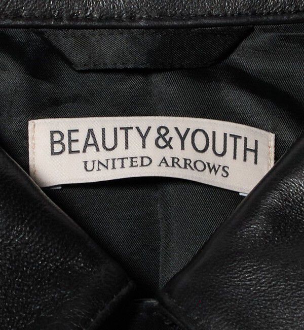 BEAUTY&YOUTH UNITED ARROWS「セミベジタブル レザー トラッカー ジャケット」|その他|