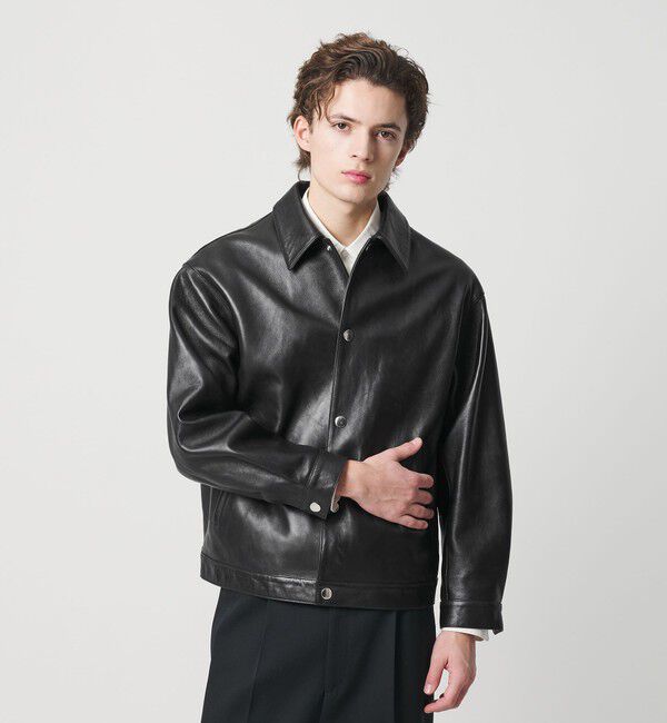 BEAUTY&YOUTH UNITED ARROWS「セミベジタブル レザー トラッカー ジャケット」|その他|