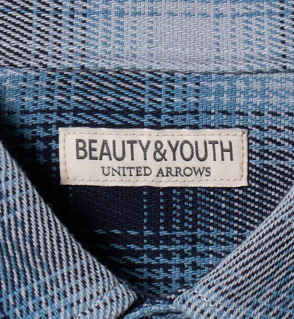 BEAUTY&YOUTH UNITED ARROWS「ドライ ネル オンブレ レギュラーカラー シャツ GRANDE型」|シャツ・ブラウス|
