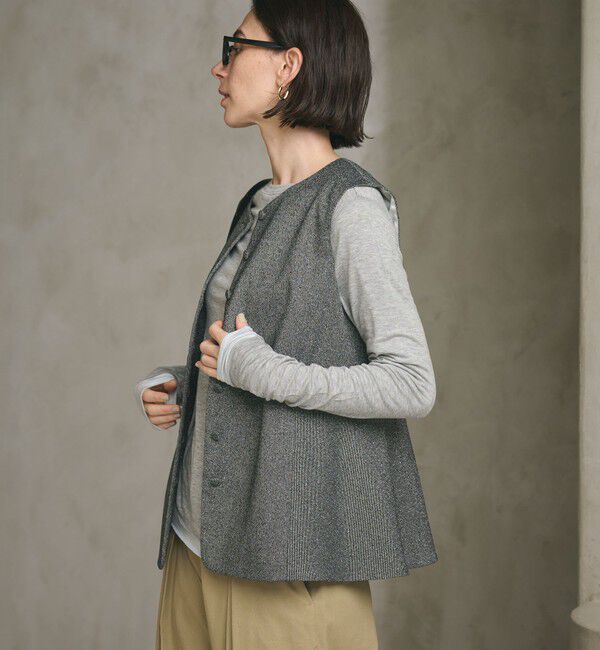 BEAUTY&YOUTH UNITED ARROWS「ツイードライク バックペプラム ベスト」|ベスト・ジレ|