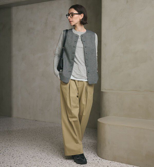 BEAUTY&YOUTH UNITED ARROWS「ツイードライク バックペプラム ベスト」|ベスト・ジレ|