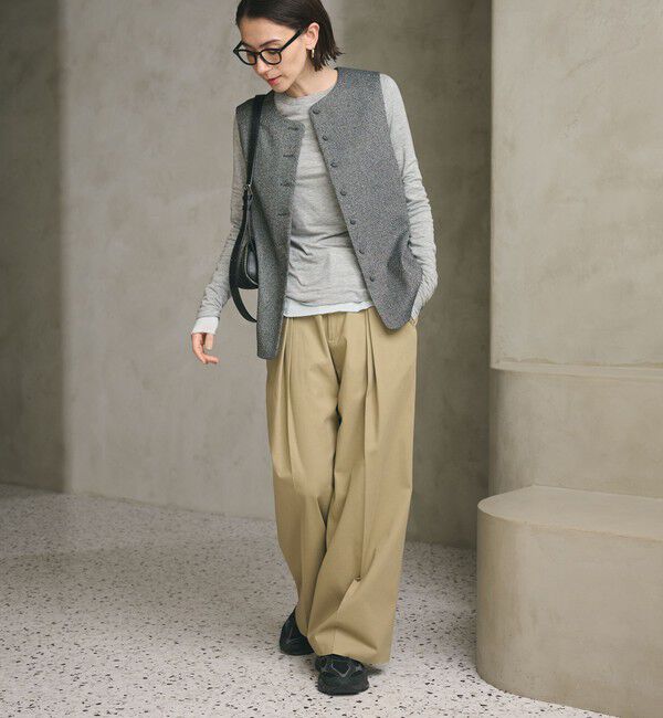 BEAUTY&YOUTH UNITED ARROWS「ツイードライク バックペプラム ベスト」|ベスト・ジレ|