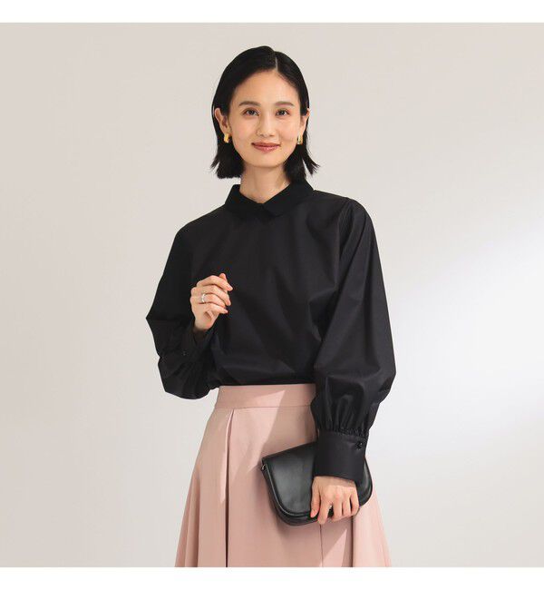 Demi-Luxe BEAMS 「グログラン カラー ブラウス」|シャツ・ブラウス|