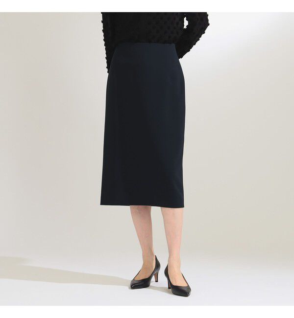 Demi-Luxe BEAMS 「トリアセ セミタイトスカート＊」|スカート|NAVY