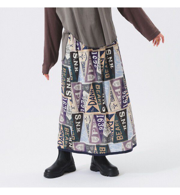 BEAMSBOY「ペナント プリント スカート」|スカート|