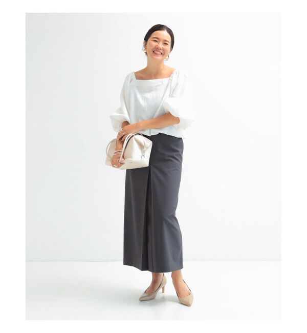 Demi-Luxe BEAMS 「エディター東原妙子 &times; Demi-Luxe BEAMS / 2WAY ジャカード ブラウス」|シャツ・ブラウス|