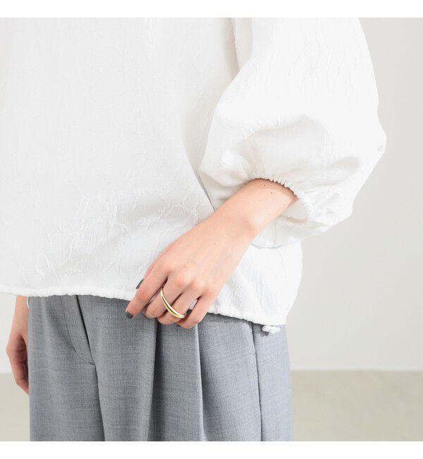 Demi-Luxe BEAMS 「エディター東原妙子 &times; Demi-Luxe BEAMS / 2WAY ジャカード ブラウス」|シャツ・ブラウス|