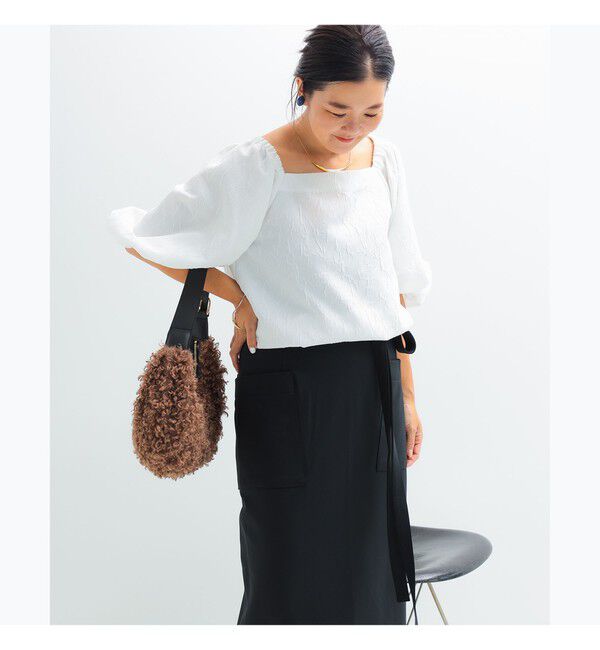 Demi-Luxe BEAMS 「エディター東原妙子 &times; Demi-Luxe BEAMS / 2WAY ジャカード ブラウス」|シャツ・ブラウス|