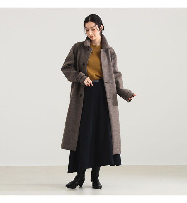 Demi-Luxe BEAMS 「AK+1 / ボンディング コート」|ダッフルコート|BROWN