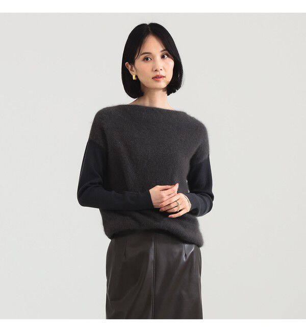Demi-Luxe BEAMS 「フラッフィー ボートネック ニット」|ニット・セーター|