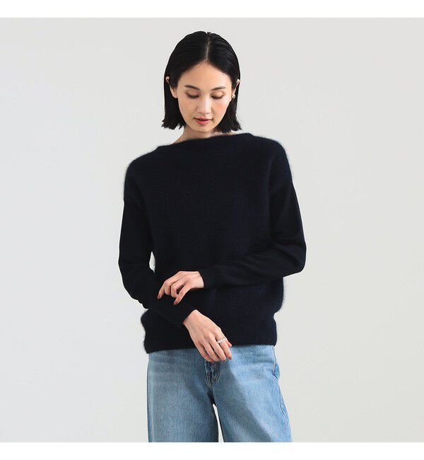 Demi-Luxe BEAMS 「フラッフィー ボートネック ニット」|ニット・セーター|