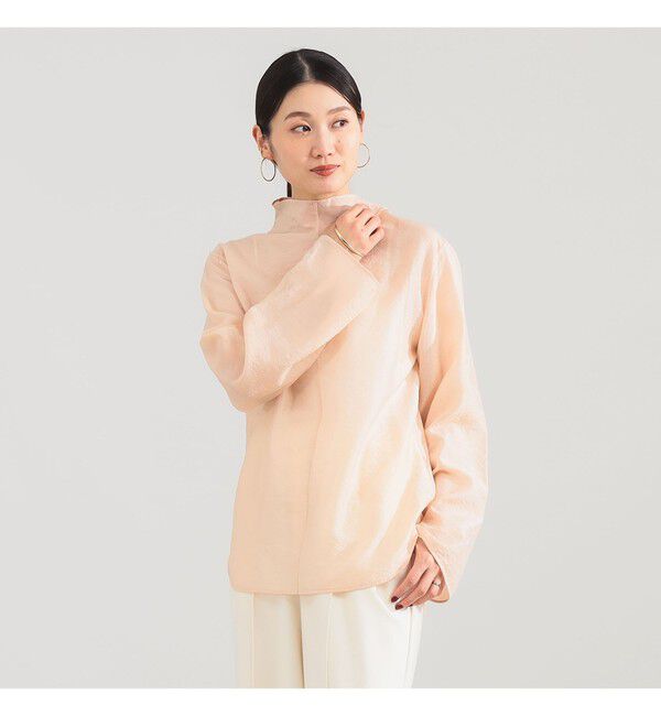 Demi-Luxe BEAMS 「オフタートル ブラウス」|シャツ・ブラウス|PINK