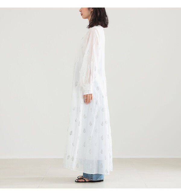 Demi-Luxe BEAMS 「ne Quittez pas / ボイル フラワー ロングスリーブ ワンピース」|ワンピース|