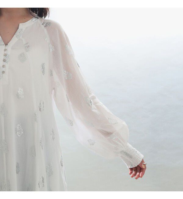 Demi-Luxe BEAMS 「ne Quittez pas / ボイル フラワー ロングスリーブ ワンピース」|ワンピース|