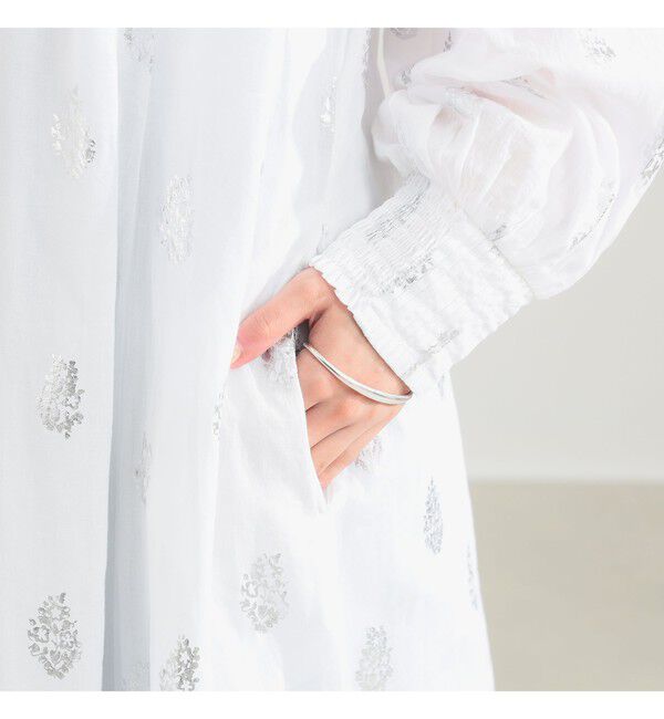 Demi-Luxe BEAMS 「ne Quittez pas / ボイル フラワー ロングスリーブ ワンピース」|ワンピース|