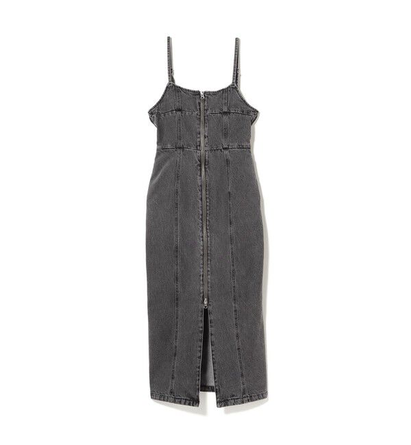 Ray BEAMS 「デニム フロントジップ キャミソールワンピース」|ワンピース|