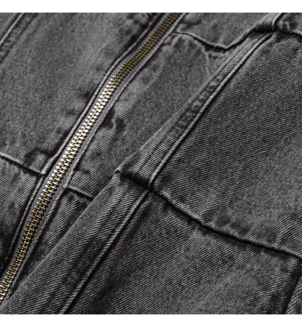 Ray BEAMS 「デニム フロントジップ キャミソールワンピース」|ワンピース|