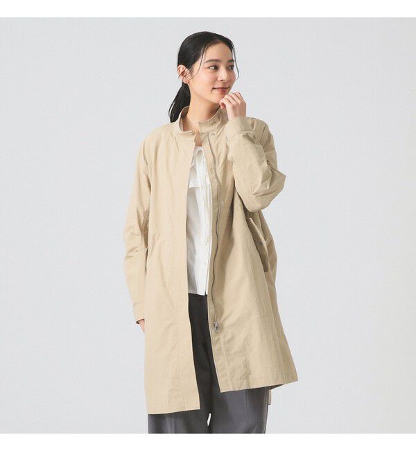 Ray BEAMS 「バック タック スタンドカラー コート（吸水速乾・UVカット）」|ダッフルコート|