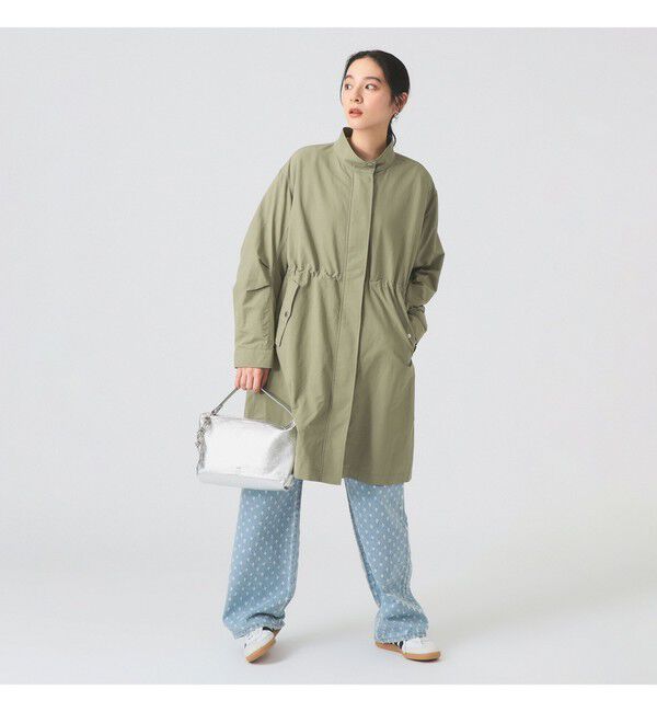 Ray BEAMS 「バック タック スタンドカラー コート（吸水速乾・UVカット）」|ダッフルコート|