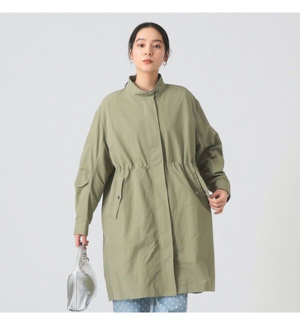 Ray BEAMS 「バック タック スタンドカラー コート（吸水速乾・UVカット）」|ダッフルコート|