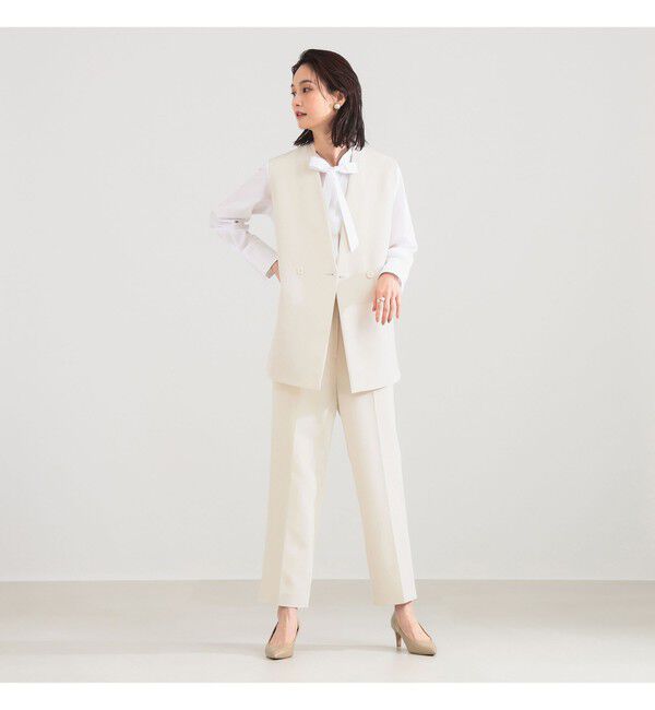 Demi-Luxe BEAMS 「ストレート クリース パンツ」|チノ|