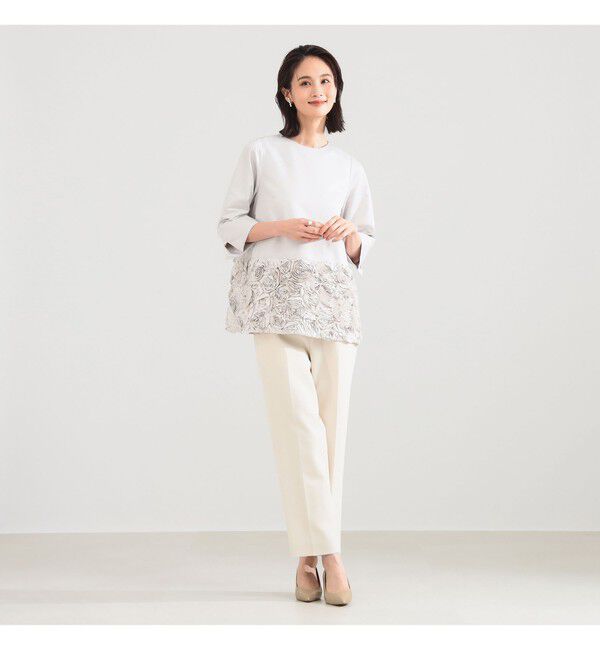 Demi-Luxe BEAMS 「フラワー チュニック ブラウス＊」|シャツ・ブラウス|