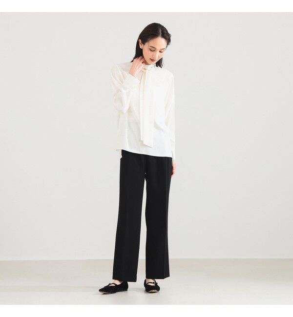 Demi-Luxe BEAMS 「ロングボウタイ ブラウス」|シャツ・ブラウス|