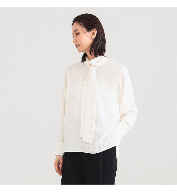 Demi-Luxe BEAMS 「ロングボウタイ ブラウス」|シャツ・ブラウス|