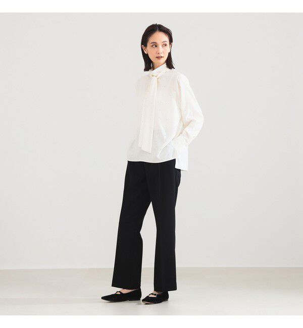 Demi-Luxe BEAMS 「ロングボウタイ ブラウス」|シャツ・ブラウス|