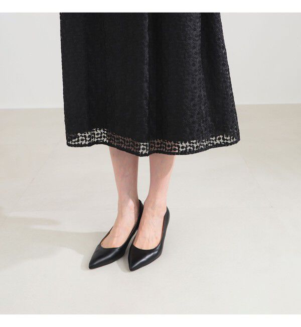 Demi-Luxe BEAMS 「オーガンジー エンブロイダリー フレアースカート」|スカート|