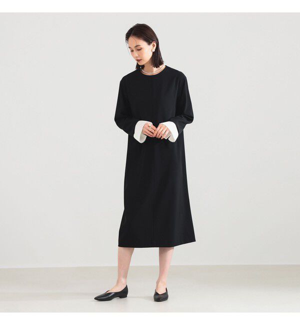 Demi-Luxe BEAMS 「プリーツカフス ワンピース＊」|ワンピース|
