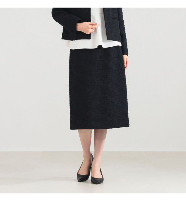 Demi-Luxe BEAMS 「ツイード セミタイト スカート＊」|スカート|NAVY