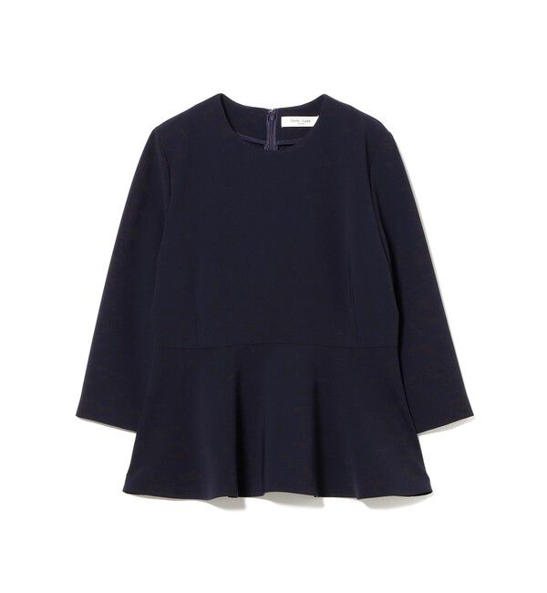 Demi-Luxe BEAMS 「トリアセ ペプラム ブラウス＊」|シャツ・ブラウス|NAVY
