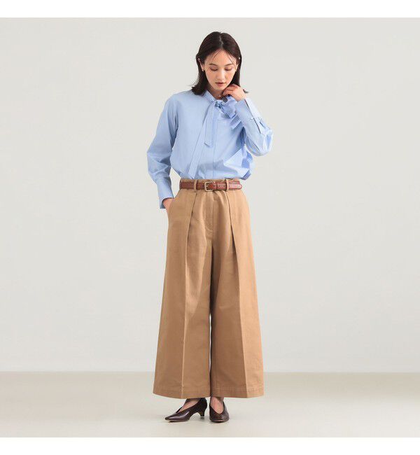 Demi-Luxe BEAMS 「コットン リボンタイ シャツ」|シャツ・ブラウス|