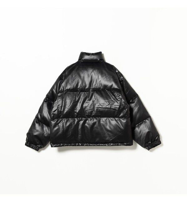 BEAMS「レザーライク ダウン ブルゾン」|ブルゾン・スタジャン|